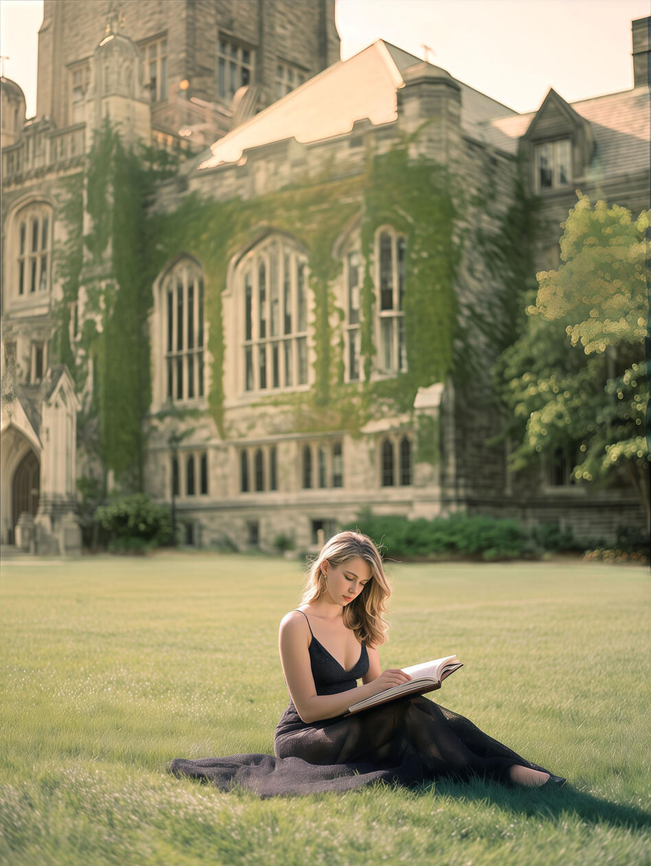 Calm editorial portrait with a quiet narrative mood